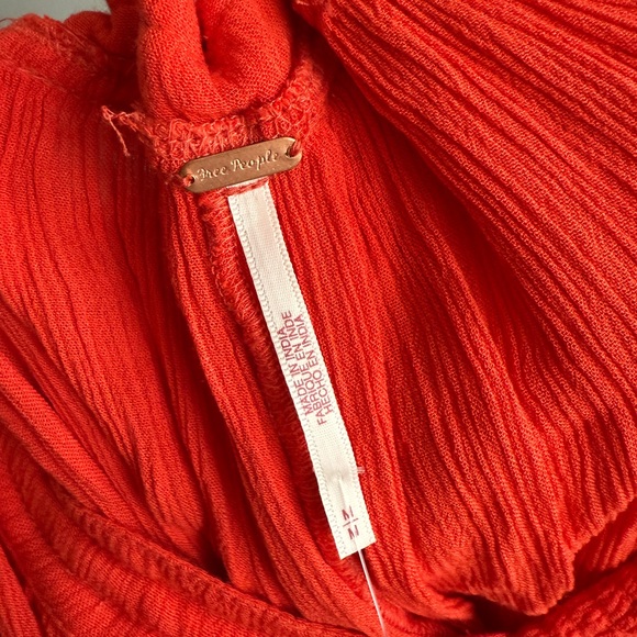 Free People ExtraTropical Maxi Dress Size M Bright Red - Picture 5 of 9